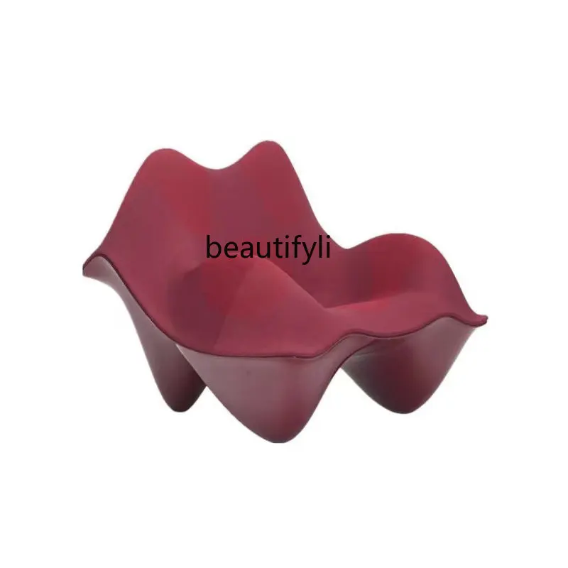 

Simple and Light Luxury Clouds Shaped Single-Seat Sofa Chair Creative FRP Octagonal Chair Personality Leisure Chair furniture