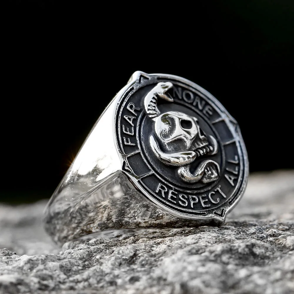 [BLACKMUSE] Silver unique skull star ring set 指輪 BEIER Retro Pattern Twisted Skull ring camera for Men