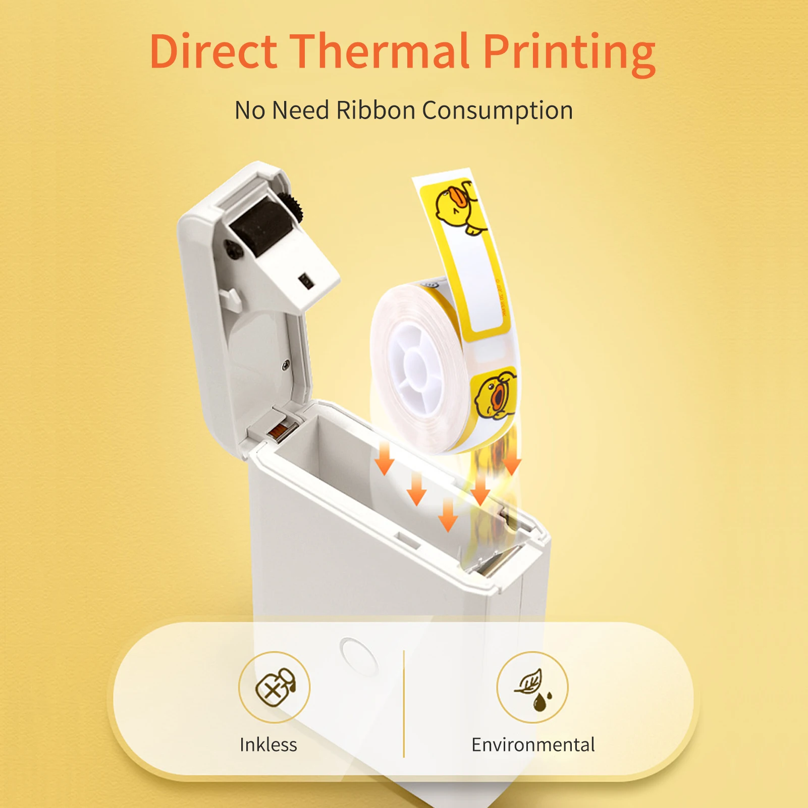 NIIMBOT D110 Label Printer Machine Mini Pocket Thermal Label Maker Printer All in One BT Connect Sticker Labeling Machine