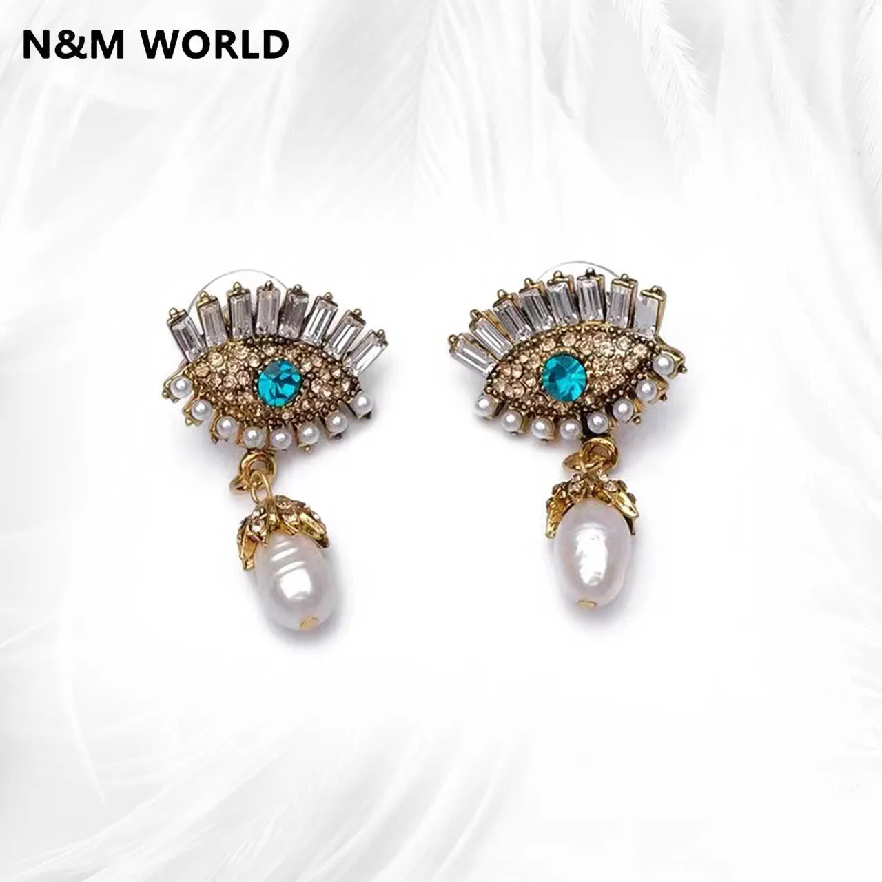 

2022 ювелирные изделия и аксессуары асимметричные серьги в стиле барокко с кулоном в виде призрака и совы для женщин и мужчин, подарки Вечерние