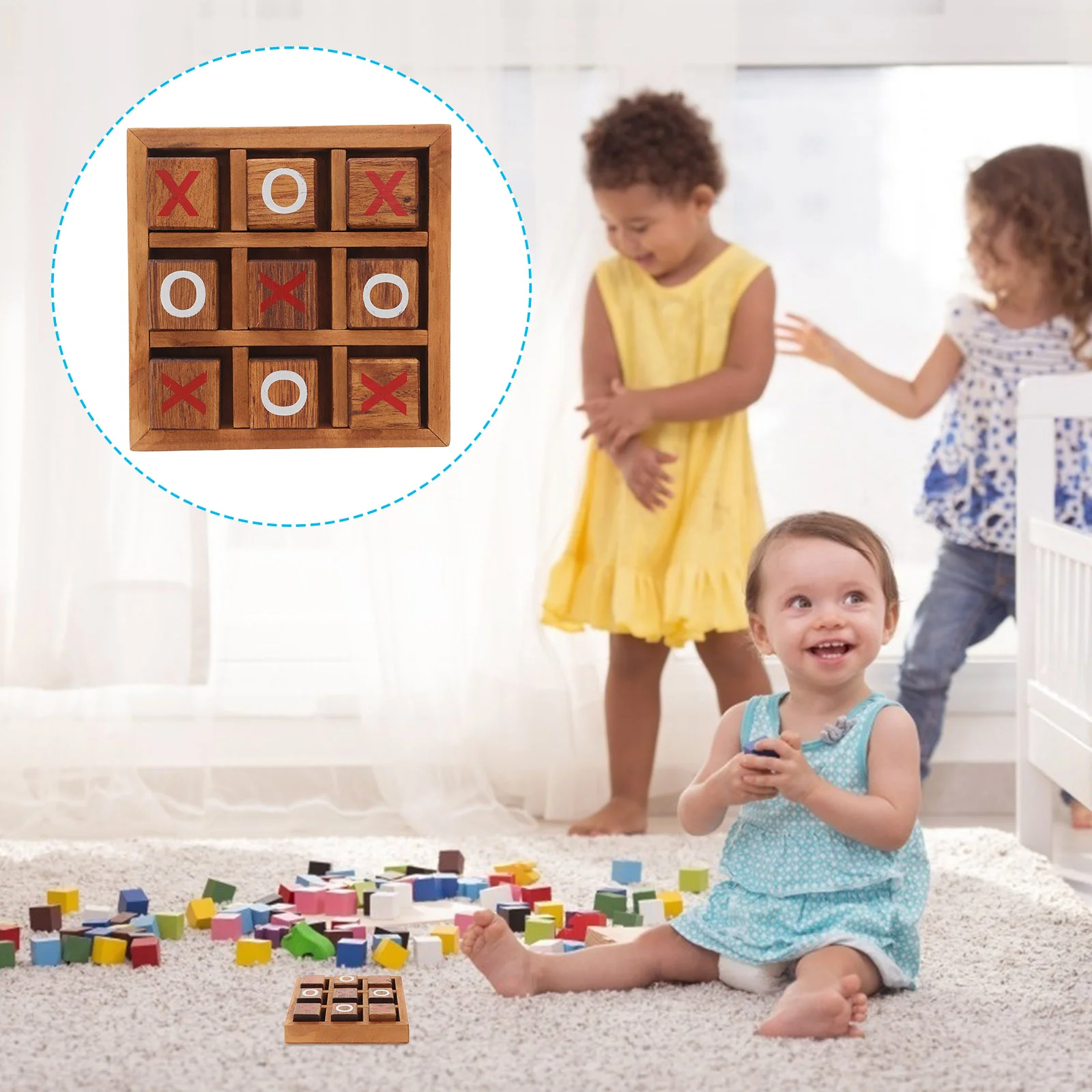 for Chess Toys Kids Puzzles Wooden Board Games The Circle Family Parent-child