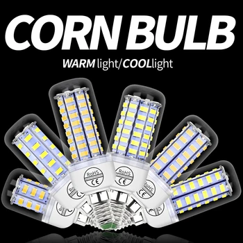 LED 에너지 절약 옥수수 전구 E27 촛불 램프 E14 스포트 라이트 GU10 Led Lampara B22 Bombilla 실내 조명 G9 가정용 램프