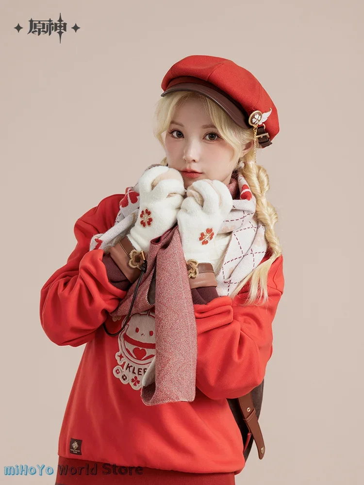 

Официальный Оригинальный берет Klee MiHoYo, милый ударный берет Genshin, восьмиугольный головной убор в стиле Klee, подарок на день рождения