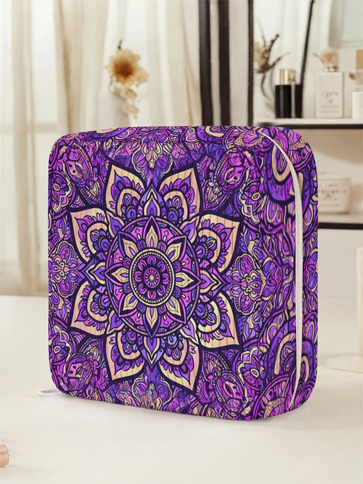 Ethnic style printed sanitary napkin storage bag, women's lightweight tissue bag, sanitary tissue bag
