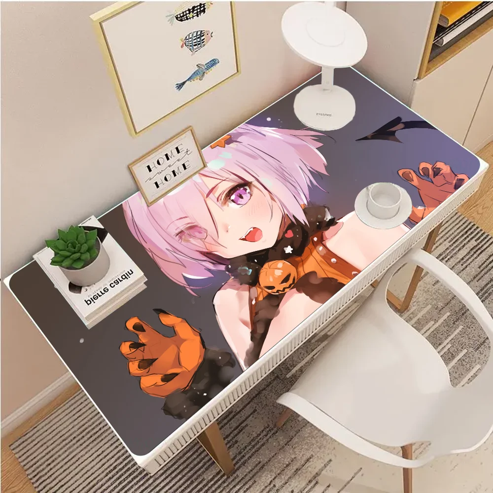 F-Fgo Mash Kyrielight Floor Mat Mouse Mat Desk Mat With Pad Gaming Accessories Prime Gaming XXL Keyboard Pad Padding Mat 6