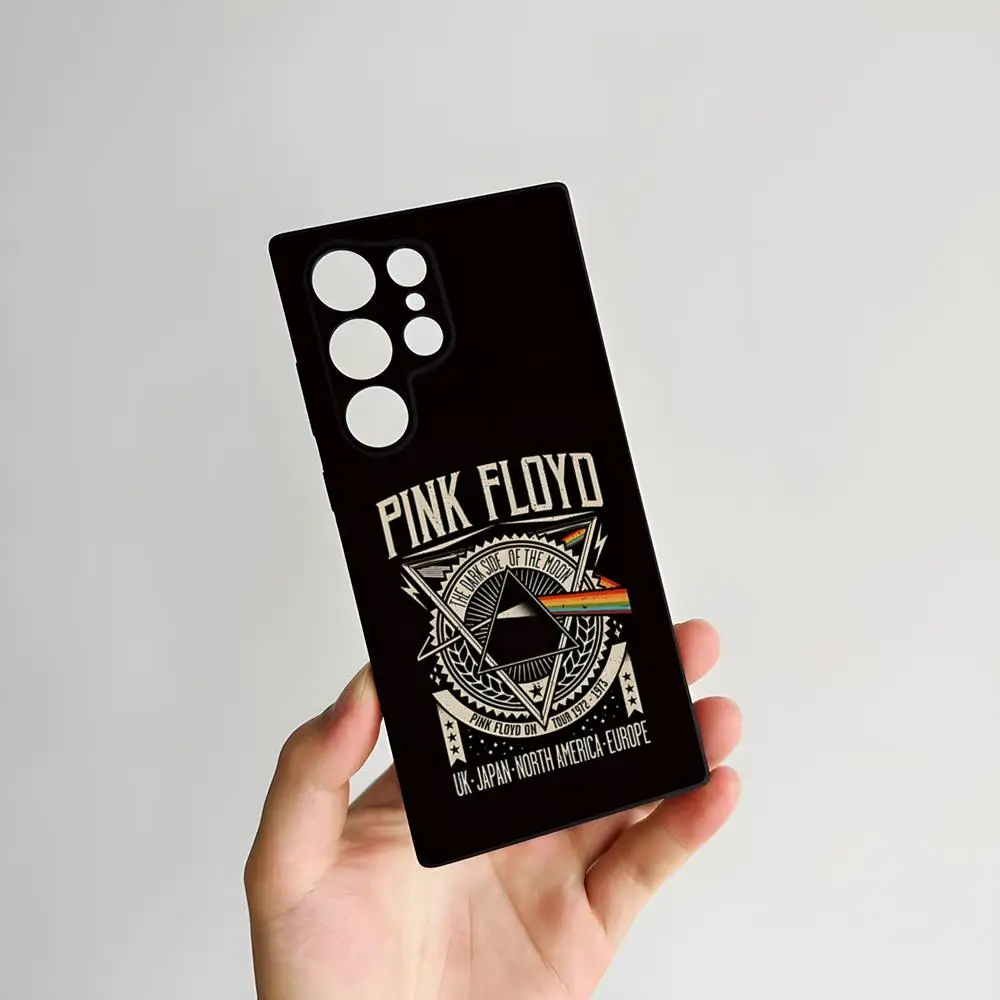 Rock Band Pink Floyd Shockproof Soft Phone Case in Pastel Pink