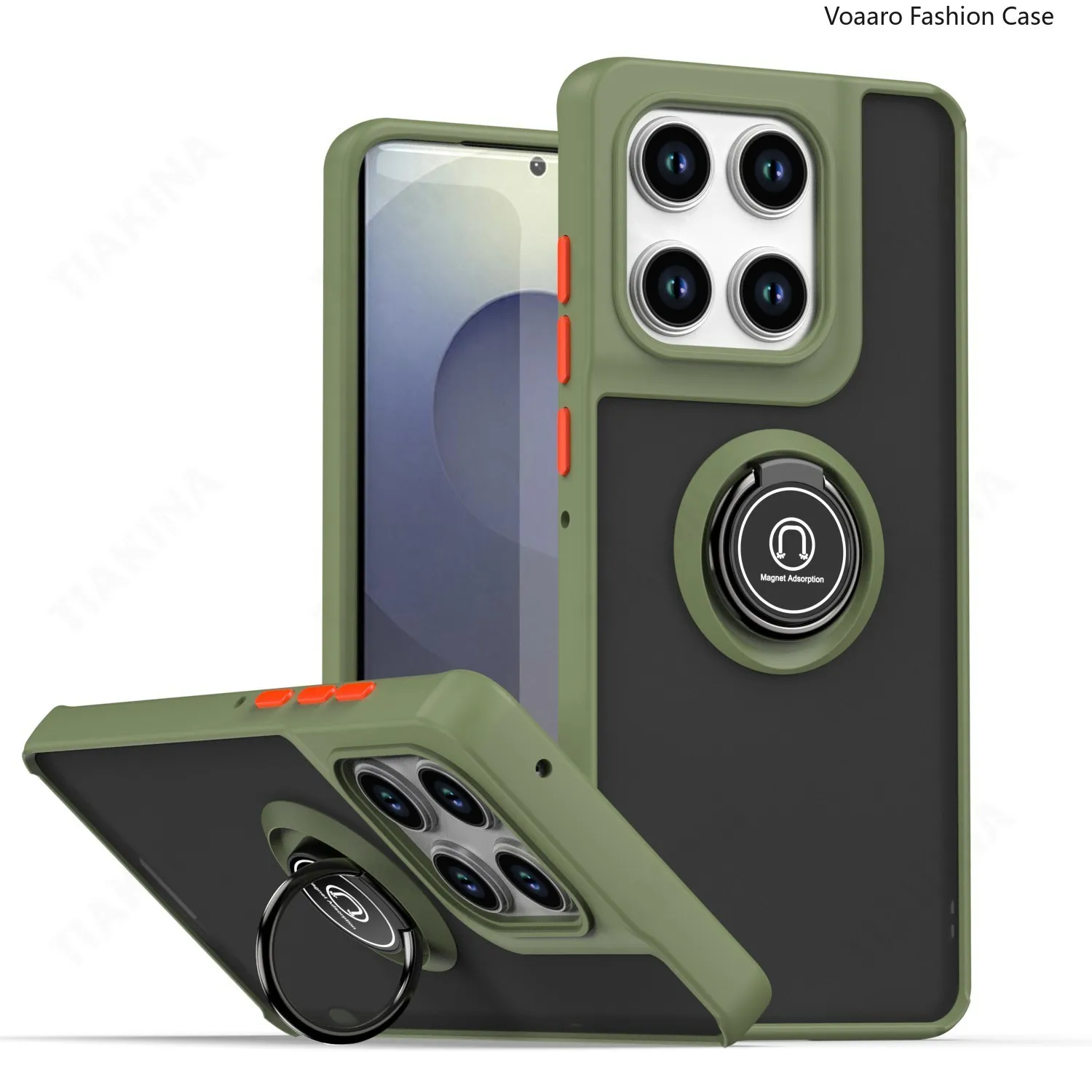 Enhanced Matte Half Clear Protective Armor Phone Case Cover