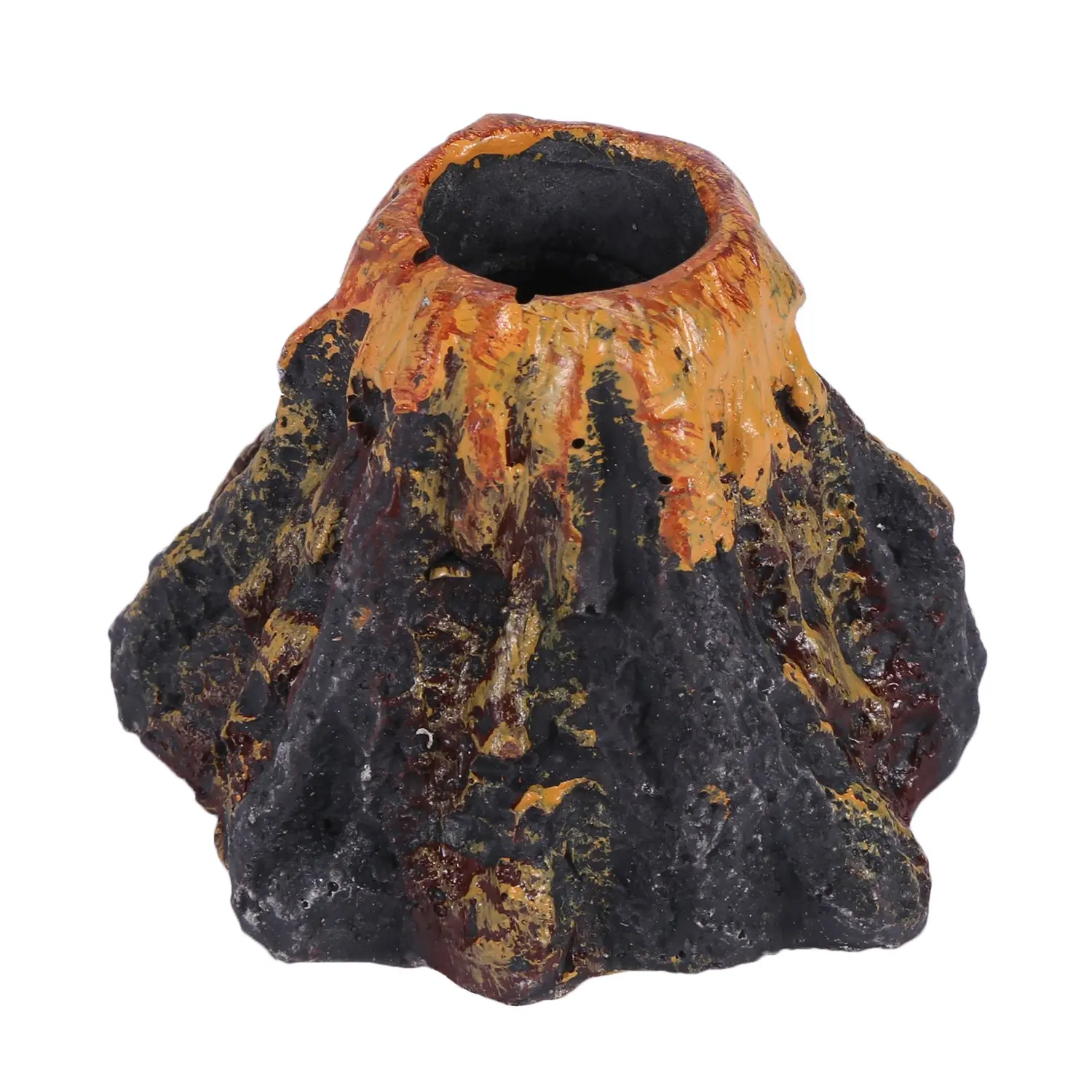 Volcano shape aquarium fish tank decor oxygen pump air bubble stone toy ornament