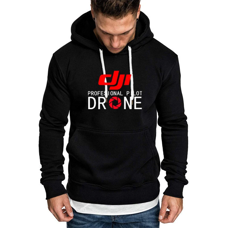 

Толстовка мужская с капюшоном, свитшот с принтом летчика DJI, повседневная хлопковая кофта в стиле унисекс, спортивный костюм, весна-осень