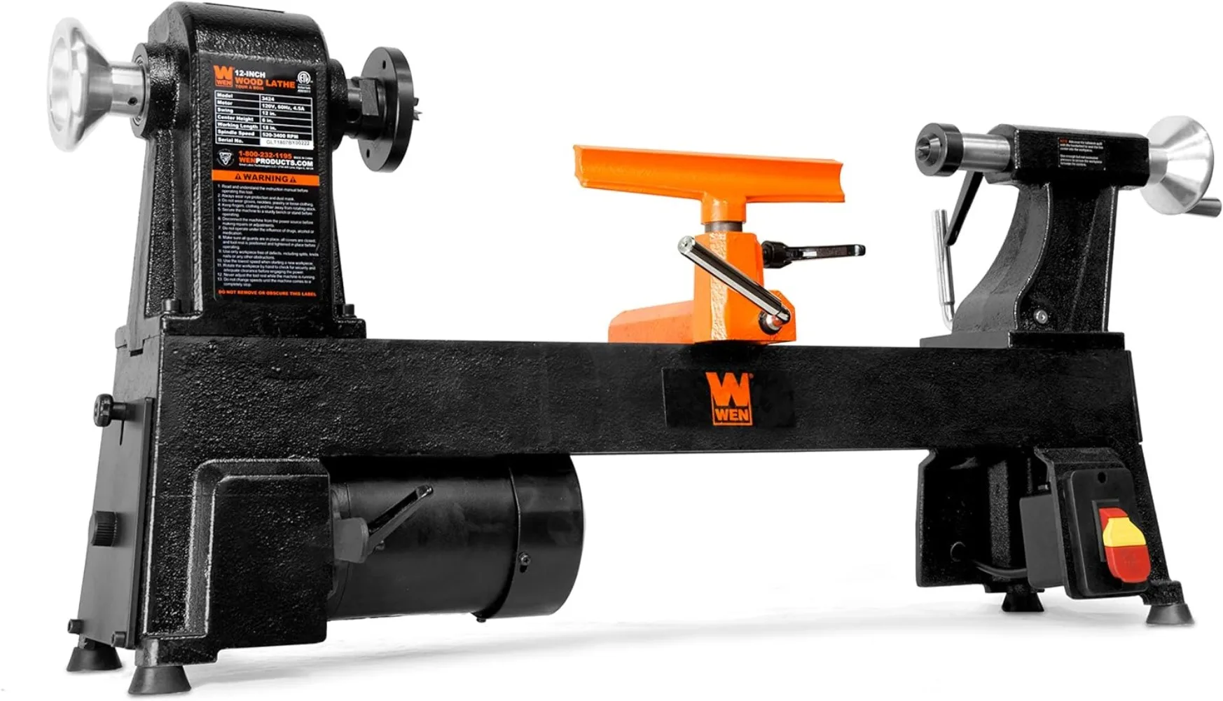 

Bench Wood Lathe Switch Between Five Different Speeds for Turning Bowls, Cups and Other Non-spindle Workpieces