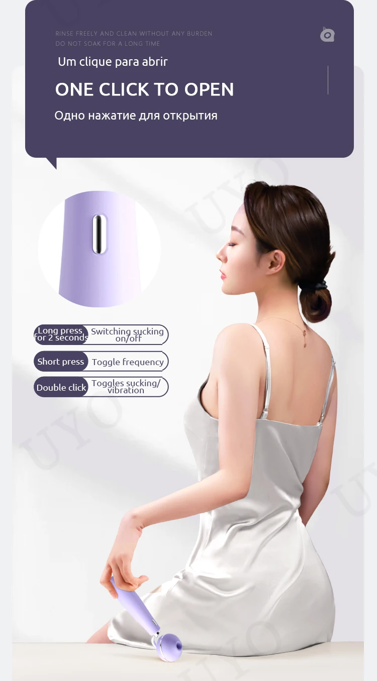 sucking vibrator clitoris stimulator for women adult sex toys 2-in-1 silica gel clitoral sucking vibrator g-spot sex shop