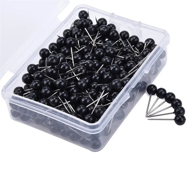 Push Pin Tacks Map Board Round For Thumb Cork Push Drawing Maps Decorative Redbulletin Clear Short Marking Clips