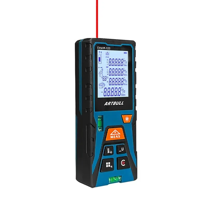 Artbull Digital Red Laser Metro A Nastro 50M 120M Misuratore Di Distanza Laser Telemetro Con Orizzontale