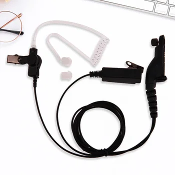 Auricolare In-Ear con Tubo Acustico, Cuffie Professionali Audio-Video Monoauricolari con Auricolare Singolo e Tappo per Android