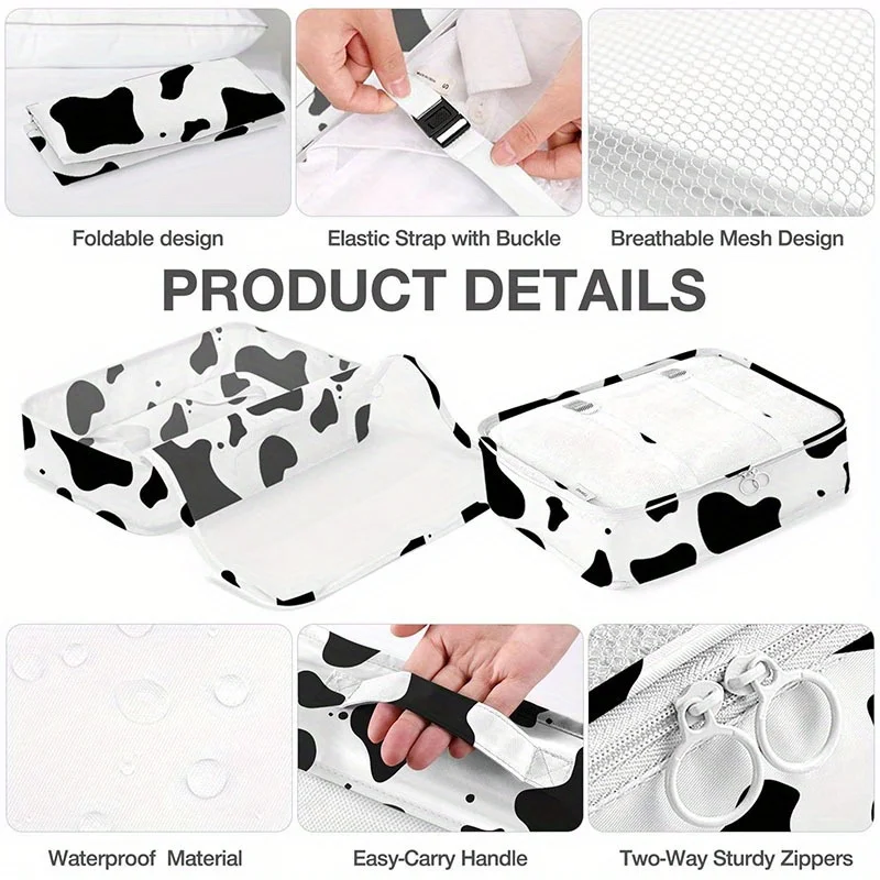8 Piece Travel Genius Set with Packing Cubes