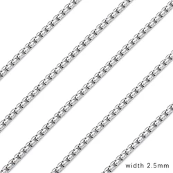 Stainless Steel Curb Cuban Link Chain Necklace/Bracelet - Unisex Punk Jewelry Gift (15)