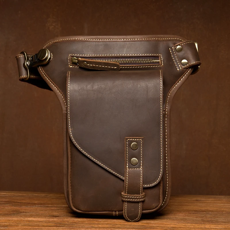 Кожаная сумка-мессенджер в стиле