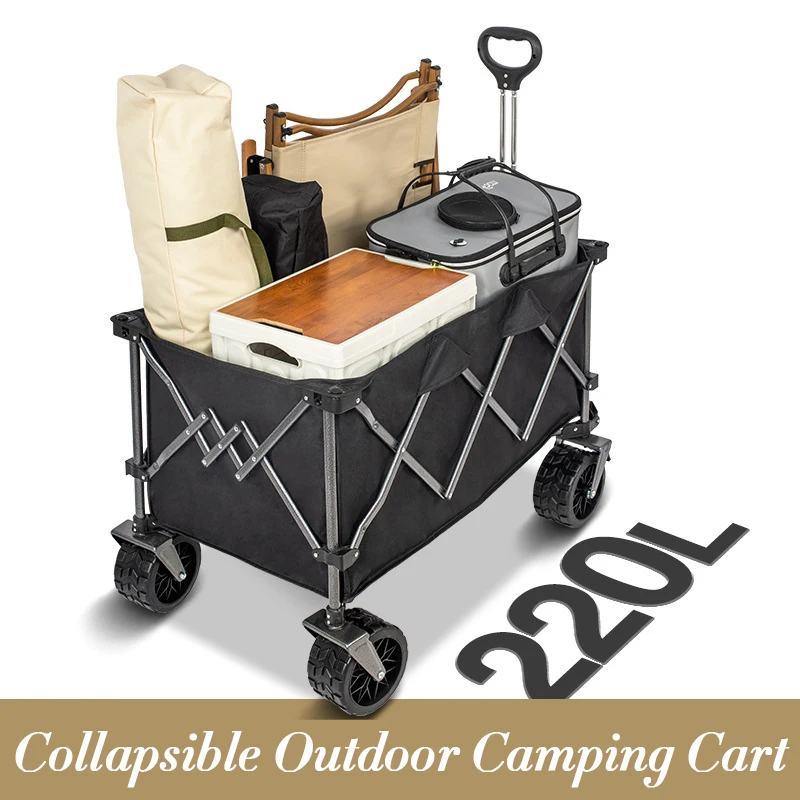 Collapsible Folding Garden Cart Large Capacity Outdoor Camping Picnic