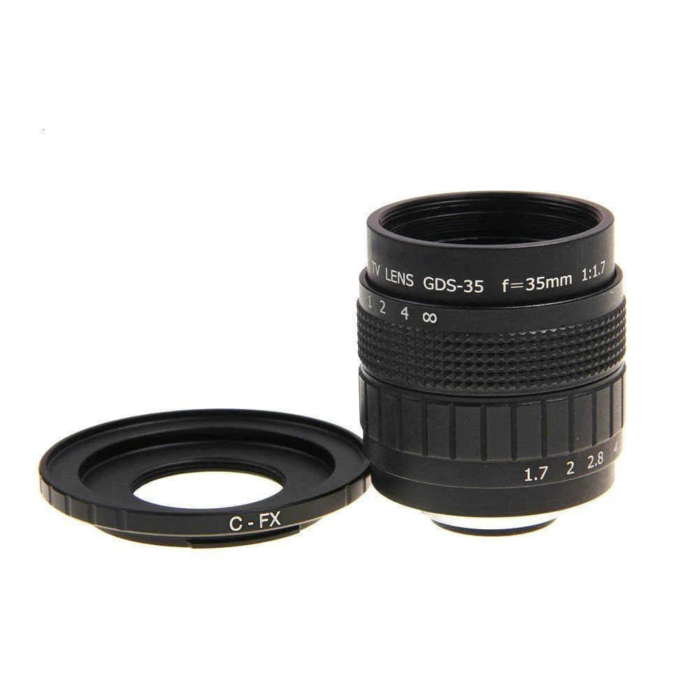 

35 мм F1.7 CC TV lens + C Mount to Fuji Fujifilm X-A2 X-A1 X-T1 X-T2