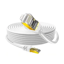Black Round CAT6 Ethernet Cable - High - Speed Network Patch Cord for Home & Office Devices (CAT6 White Round)