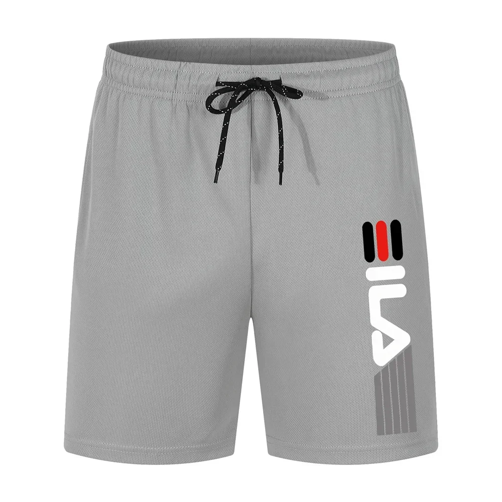 2025 Men's high quality fashion beach pants Gymnastics training sports shorts Summer fast dry jogging knit casual pants 4