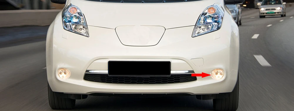 Upgrade 40W Led Fog Lights for Nissan Leaf 2010 2011 2012 2013 2014 2015 2016 2017 PTF w/ Clear Lens Car Angel Eyes DRL Rings detail image 2