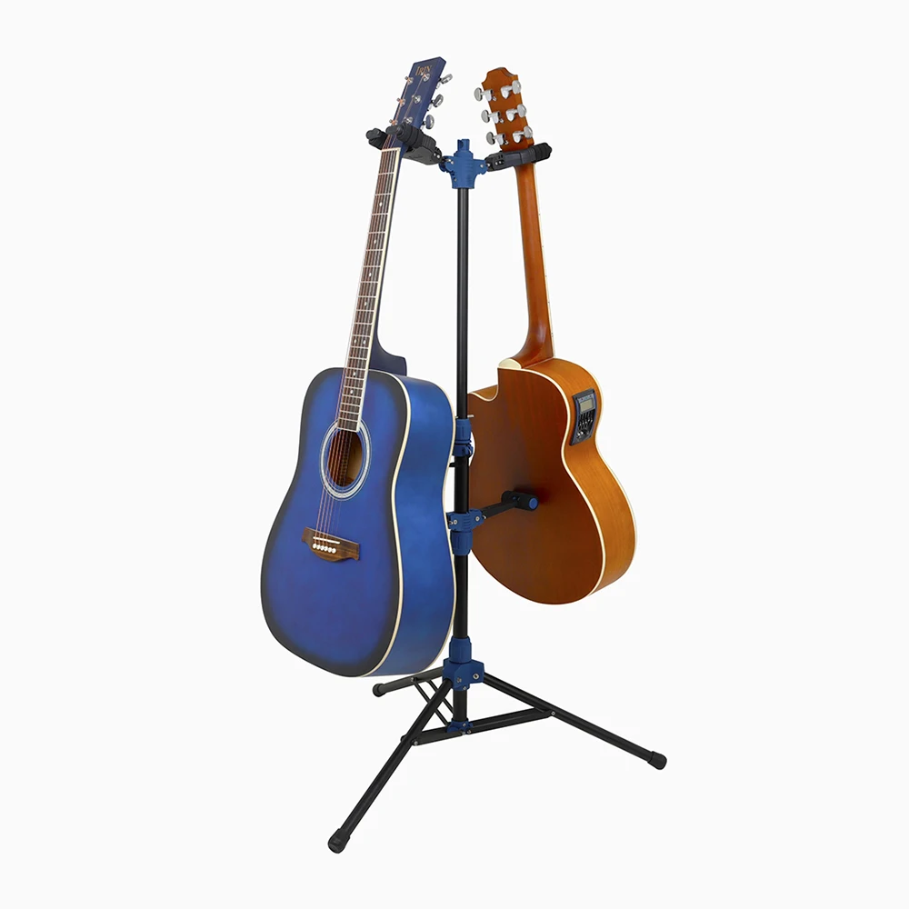 Galux GS-212 gitarren ständer klappbarer aufrecht stehender gitarra halter mit doppelter unterstützung schwerkraft selbstsicher nder ständer freie höhen verstellung – Detail 3