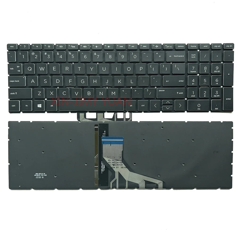 Tastiera Retroilluminata Usa 17-Ca Per Hp 15-Cx 15-Da 15-Db 15-Dx 15-Dn 15-Cw 15-Dr 15-Df 15-Ec 15-Dk 17-By 15-Cs 15-Cr 250 255 G7 17-Ca0