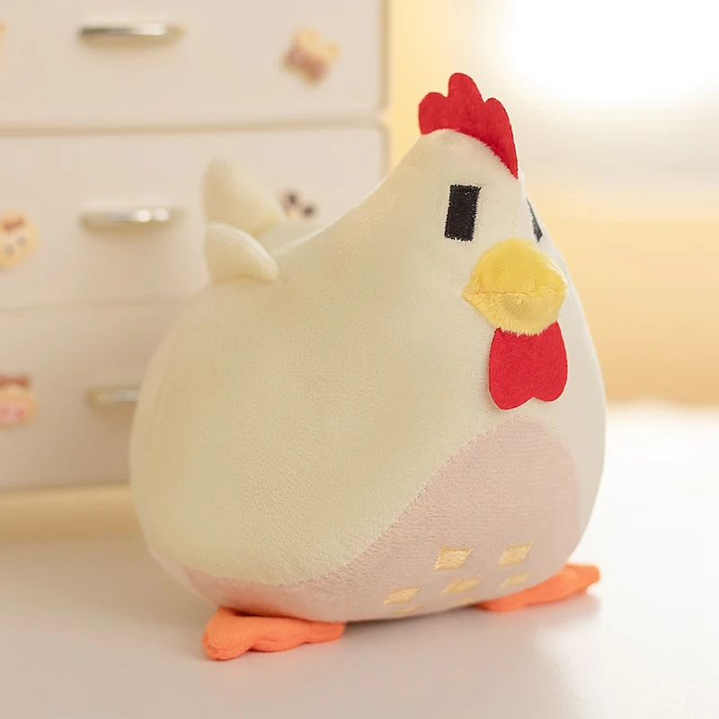 Stardew Valley Chicken Pillow Plush 20cm Soft Stuffed Animal Toy Cartoon Character Ideal for Children's Birthday Room Decor
