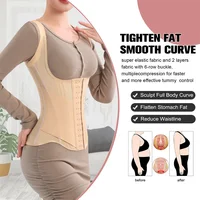 MiiOW – Corset d'entraînement de taille en forme de U pour femmes, entraîneur de taille, os en acier, ventre, belle ceinture arrière, débardeur pour femmes, vêtements modelants 4