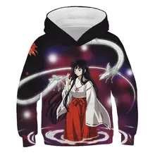 Riman Inuyasha – sweat shirt à capuche pour enfants, imprimé en 3D, images d'animation, garçons et filles, décontracté