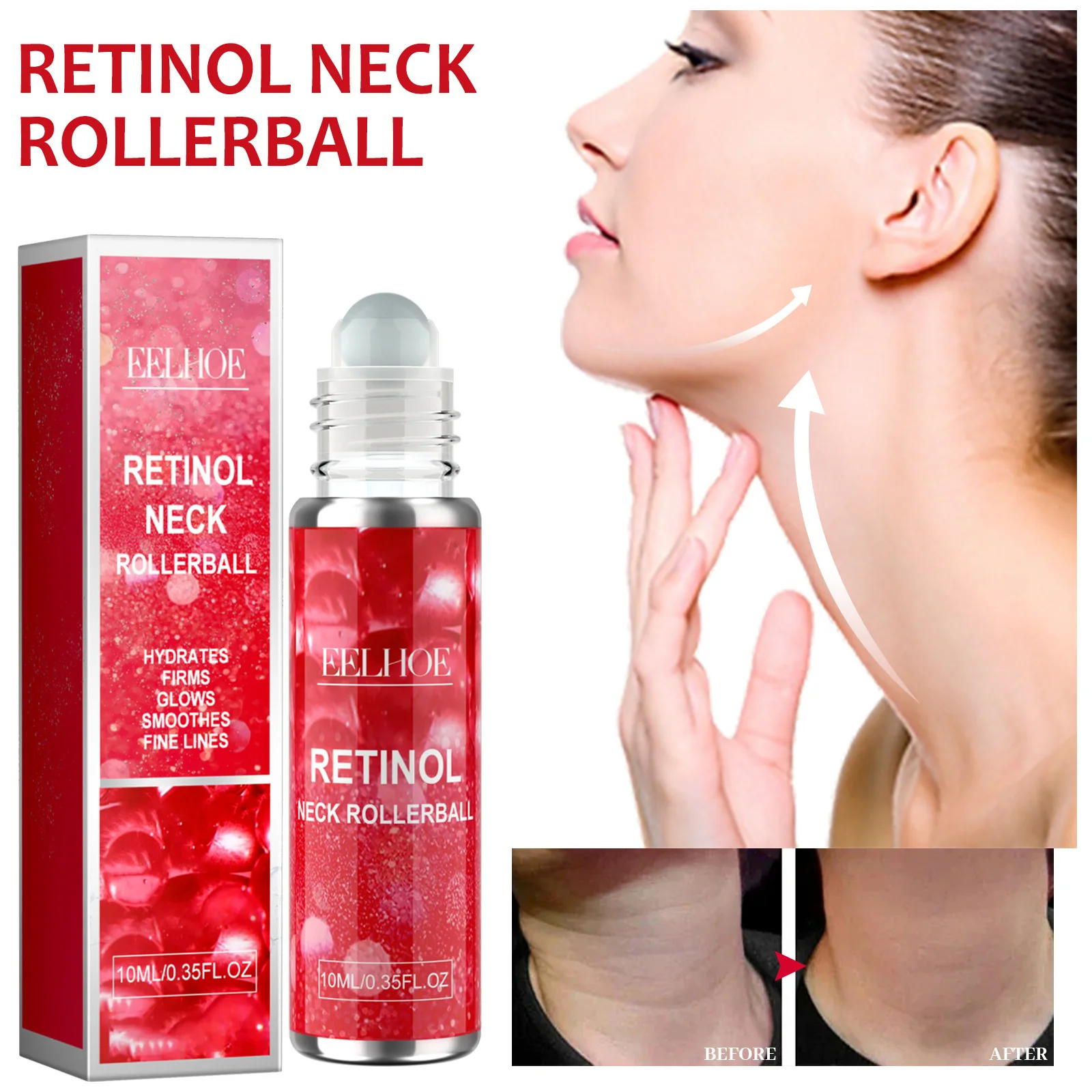 Retinol Neckline Roller for Youthful Skin