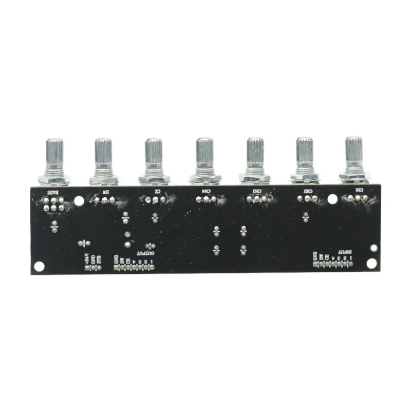 5.1 Preamplifier Tone independent Channel Volume + Bass Frequency Adjustment 6 Way For 5.1 Amplifier Module DC12-24V