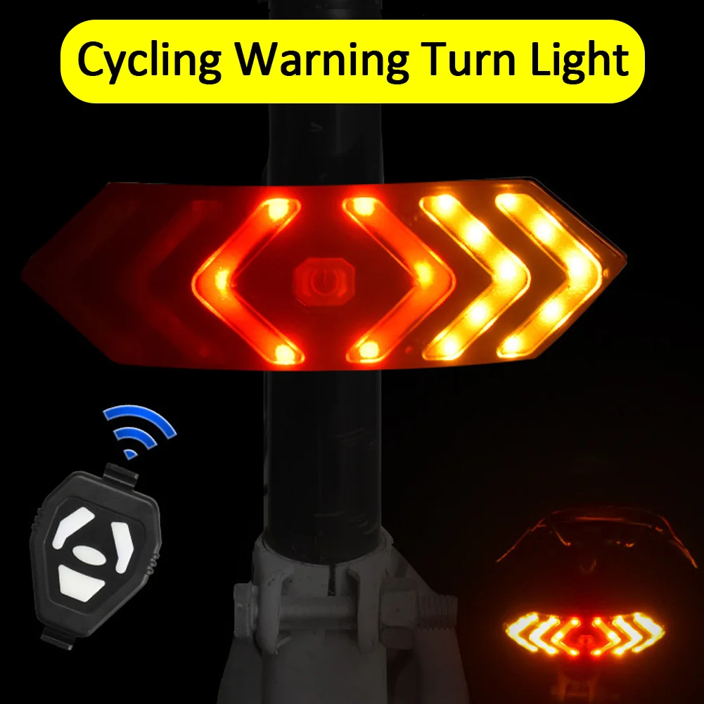 

Removable Wireless Warning Light for Bicycle Scooter Helmet with Right/Left Turn Signals Remote Control Light