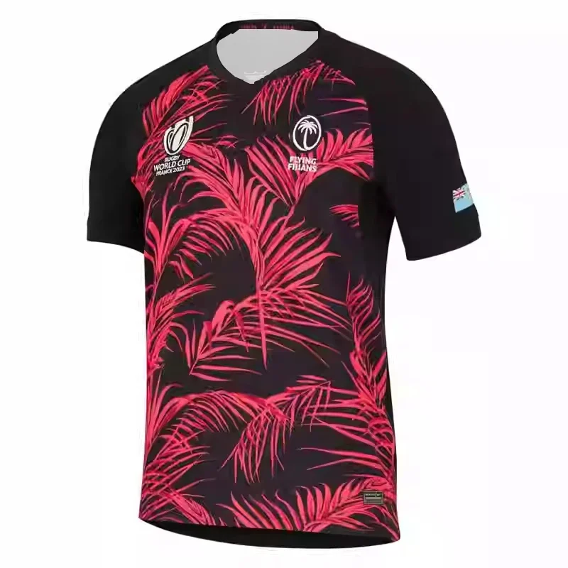 thumbnail image 1 of New England Ireland Wales South Africa Argentina Short-sleeved Rugby Jersey England Rugby 3D Printed Breathable Football Jersey, 1 of 5
