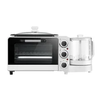 Zogifts Small Kitchen Appliance 4 In1 Electric Toaster Oven Coffee Grill Pan Machine Breakfast Maker 1