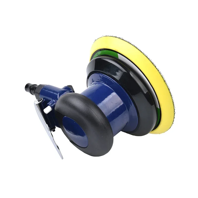 Random Orbital Sander Pneumatic Palm Sander with 5" Backing Plate, 12000RPM Power, for Wood, Composites, Metal, Car Body