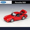 WELLY 1:24 Porsche 959 Alloy Sports Car Model Diecast Metal Toy Vehicles Car Model High Simulation Collection Childrens Toy Gift 4