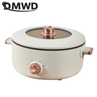 DMWD 3L Multifunction Electric Cooker Mini Skillet Non-stick Food Steamer Frying Boiling Stewing Pot Hot Pot Noodles 220V 2