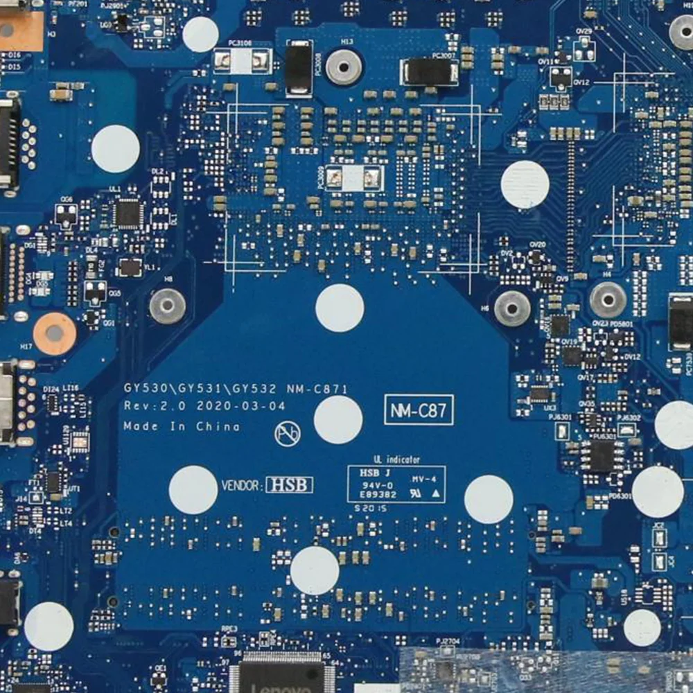 NM-C871 Laptop Motherboard For Lenovo IdeaPad Gaming 3-15IMH05/5