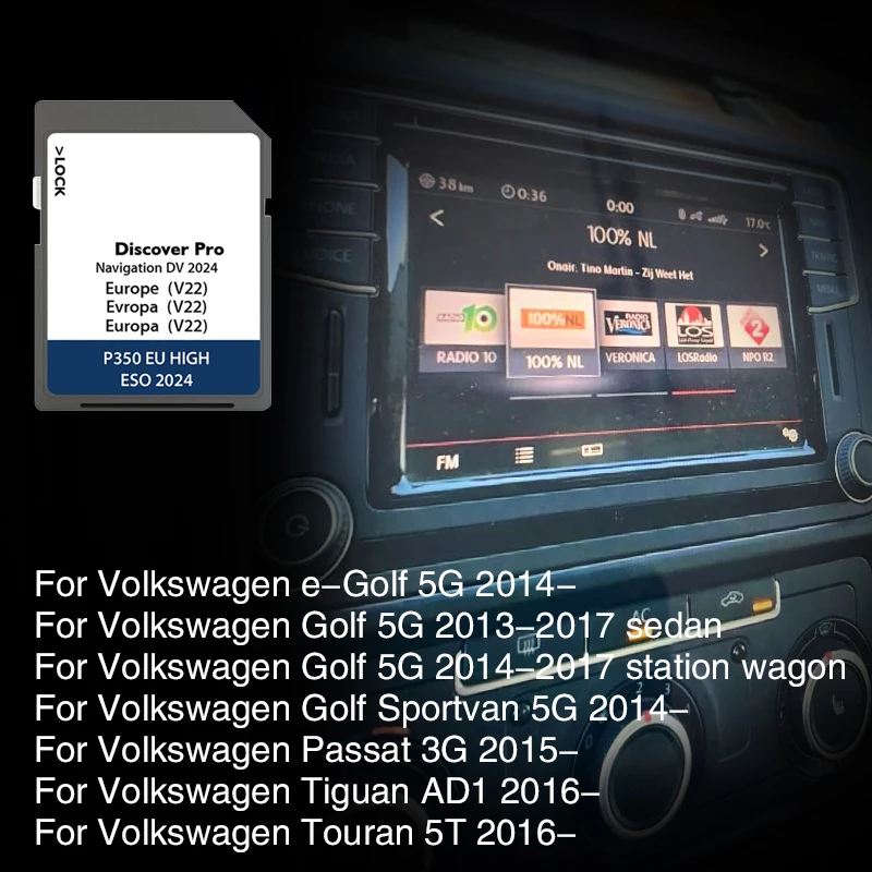

64GB PRO Discover Media Navigation Sat Nav DV V22 Gps Sd Card Europe Naving Map Navi Accessories