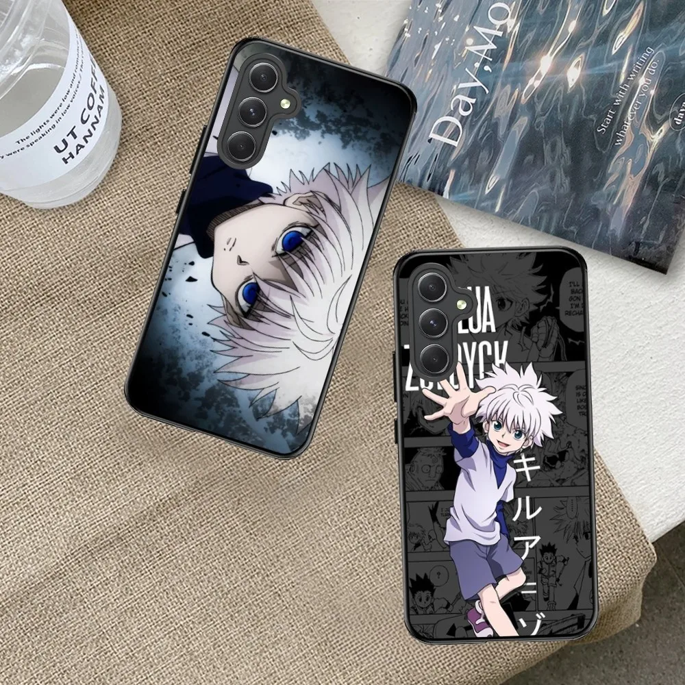 Anime Hunters-X-Hunters K-Killuas Custodia Per Telefono Per Samsung Galaxy A73 A54 A42 A34 A30-A20 A24 A14 A10S Cover Morbida Nera Per Telefono
