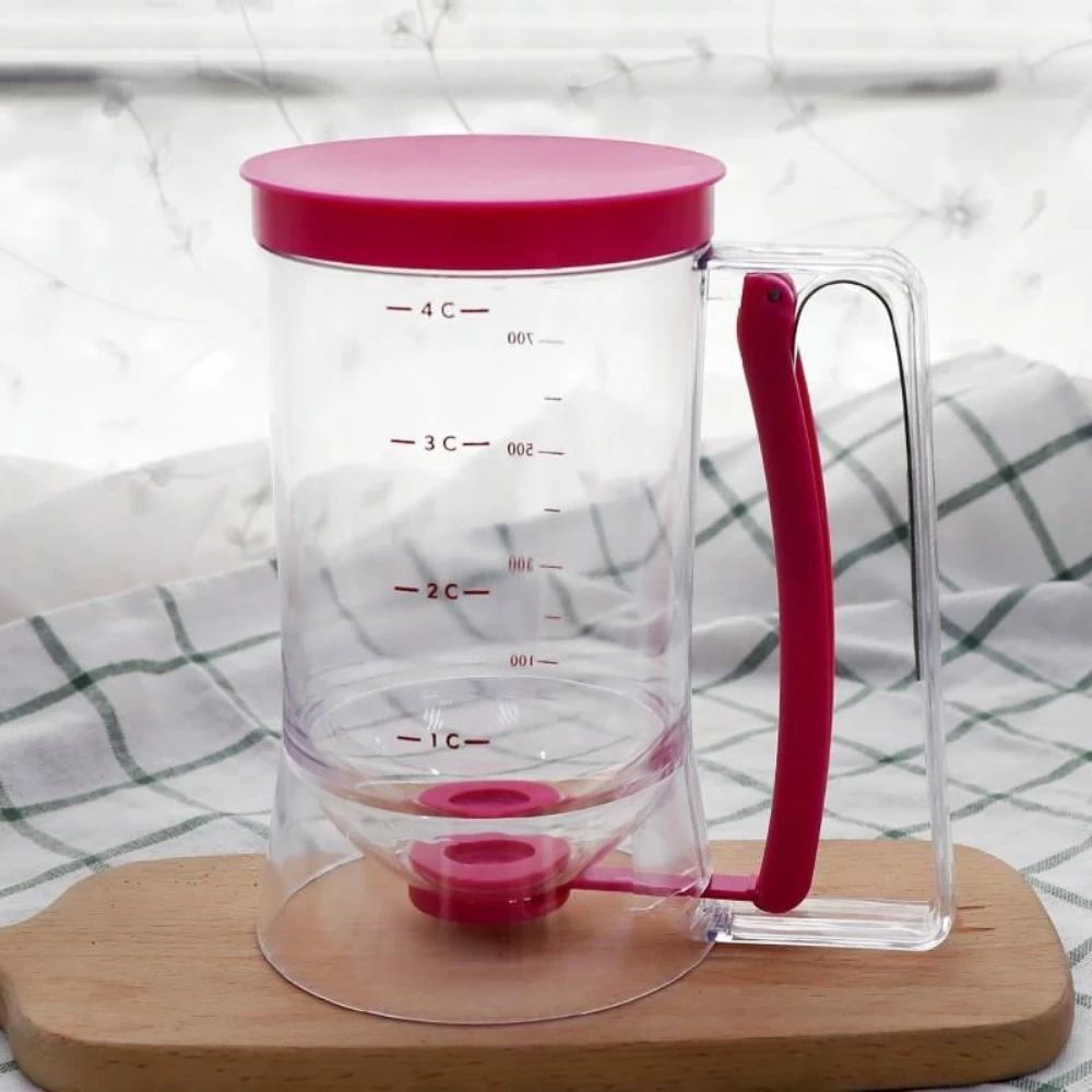 Cupcake Pancake Cake Cream Batter Mix Dispenser Jug Baking Essentials Maker Cooking Tools Dough Funnel Speratator Measuring Cup