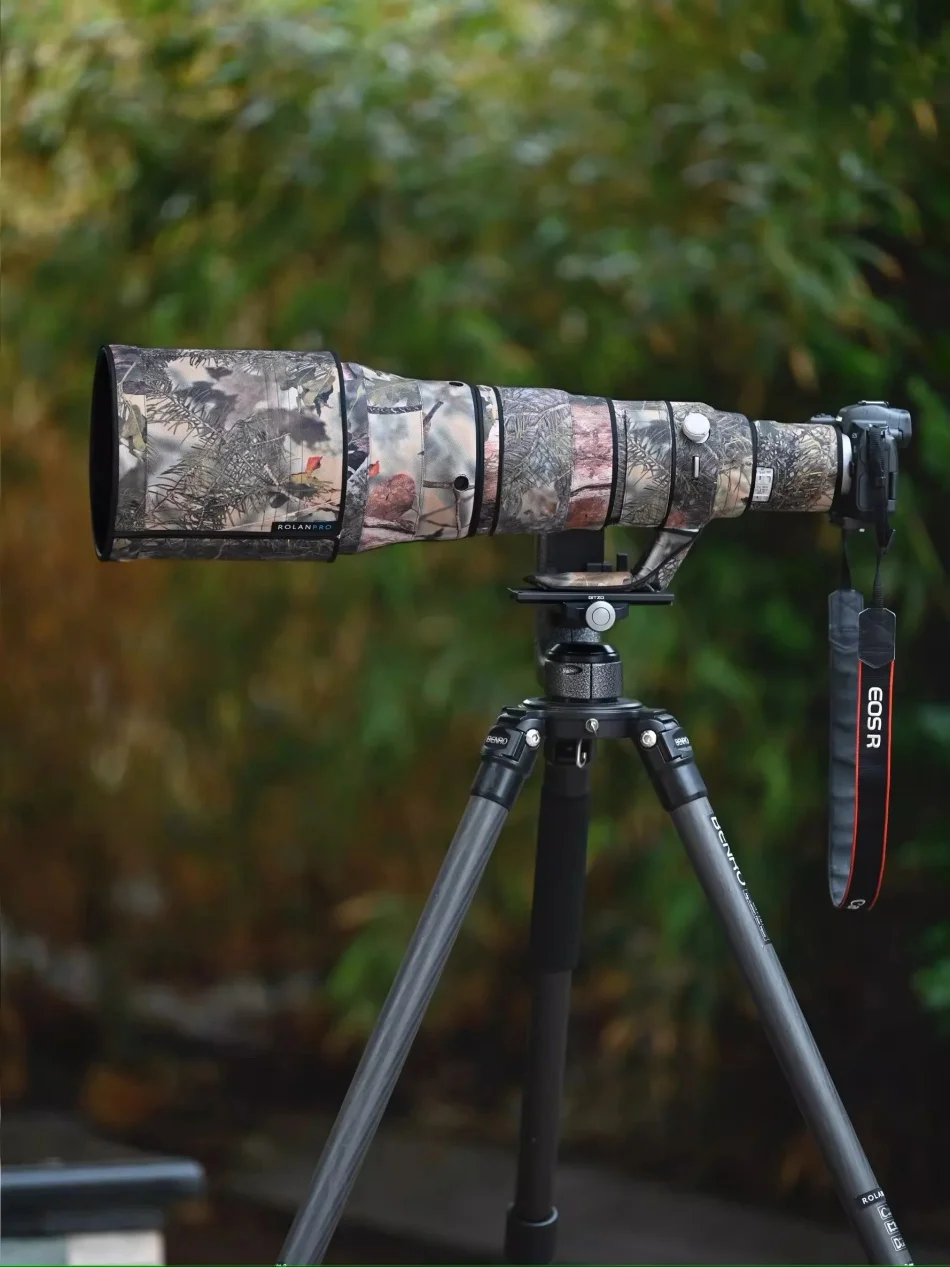 Rolanpro wasserdichter linsen mantel für canon rf 400mm f/2,8 l ist usm schutzhülle rf400f 2,8 l ist linsen hülle tarnung regen abdeckung – Detail 2
