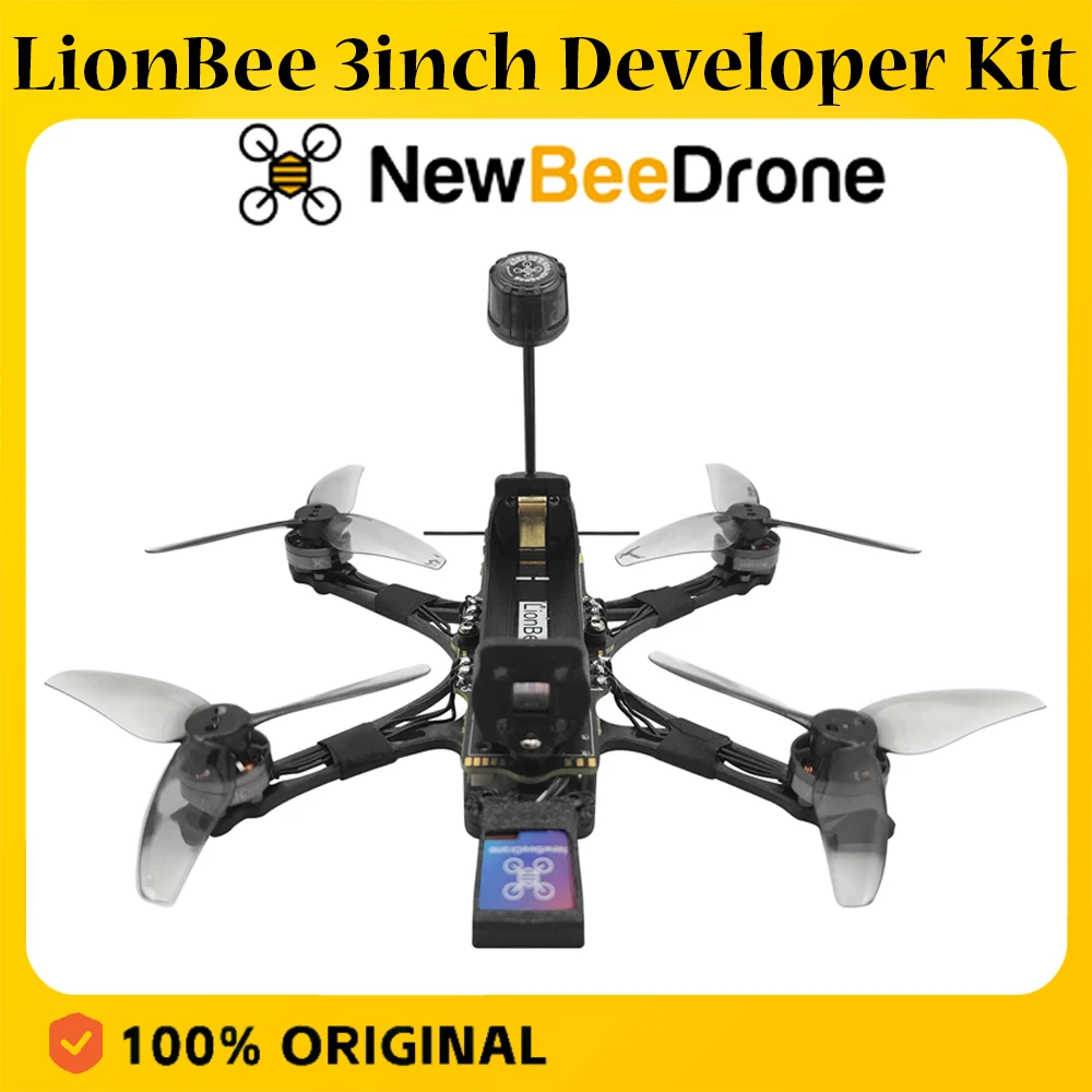 NewBeeDrone LionBee Kit di Sviluppo AIO ELRS 2.4G a Lungo Raggio da 3 Pollici, VTX 800mW con Micro GPS M10Q