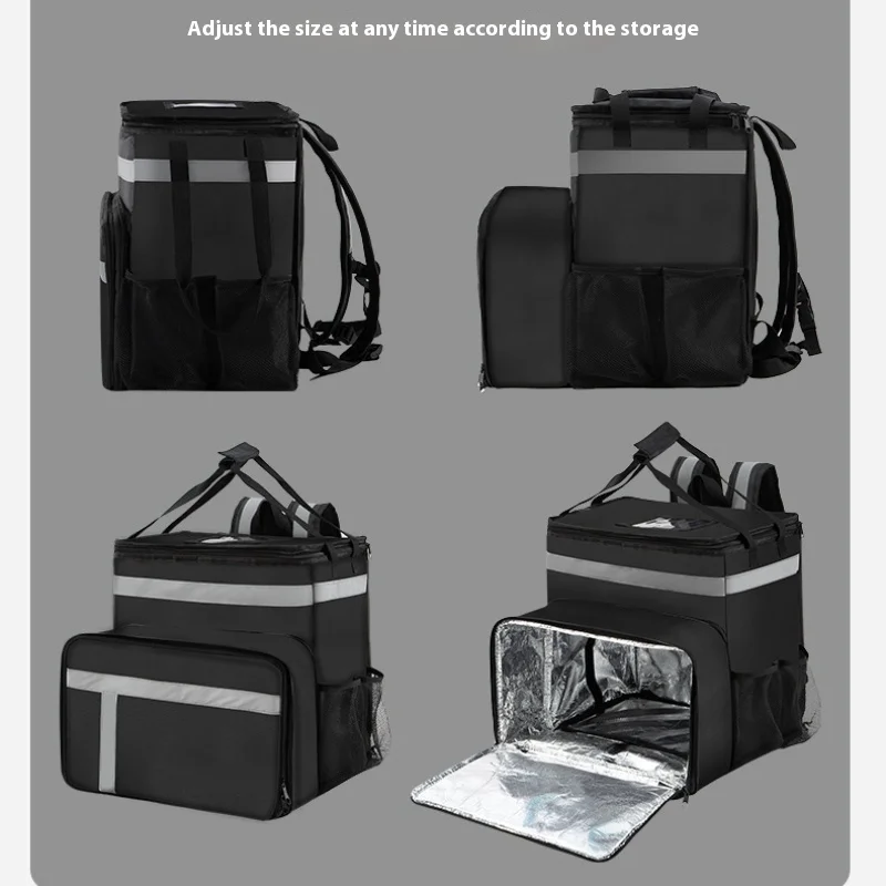 Pizza Delivery Bag Portable Delivery Box Large Capacity Thick Insulation Bag Deliverybag Outdoor Picnic Cycling Backpack