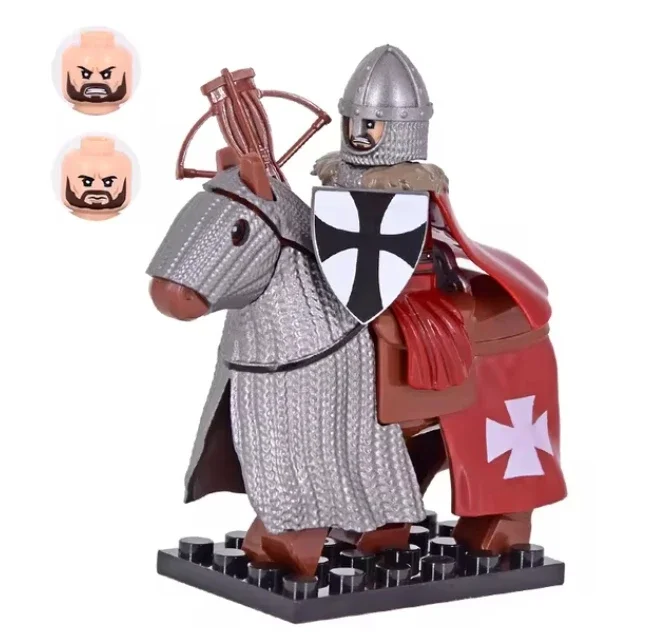 Medieval Knight and War Horse Building Block Set - Toy Gift