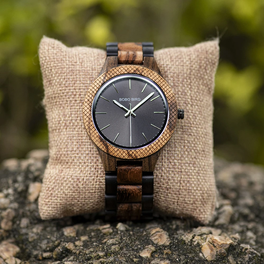 Bobo Bird Wood Horloge Heren Quartz Horloges Uurwerken Reloj