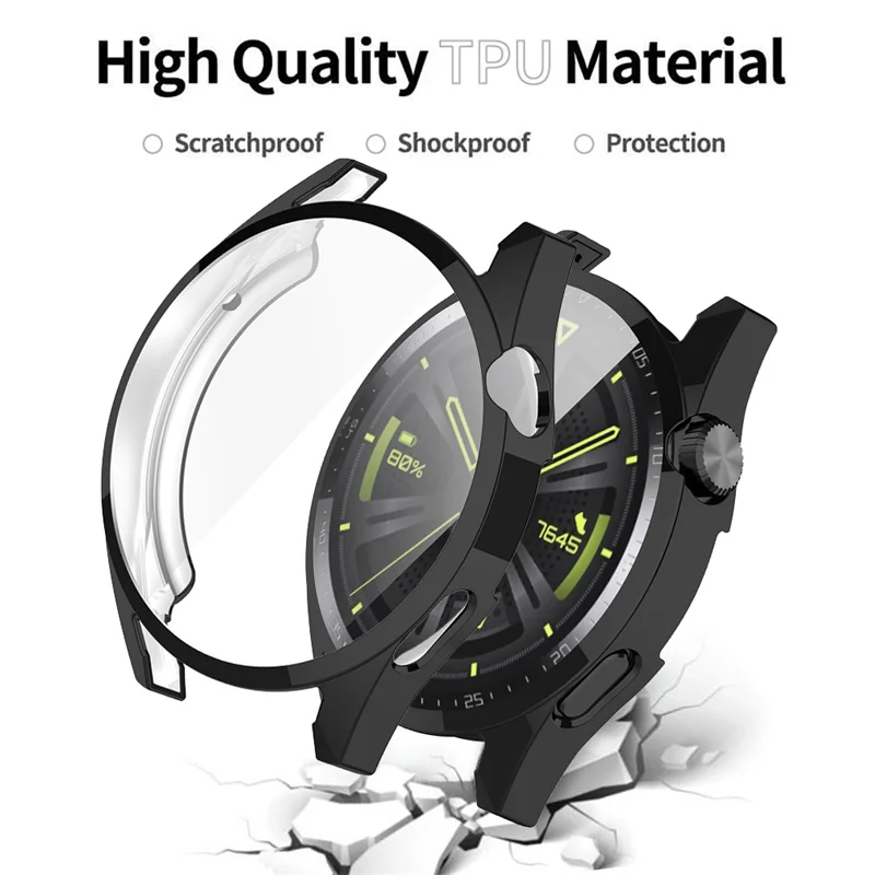 TPU Screen Protector Case For Huawei Watch GT3 46mm Soft Case Full Protective Cover for Watch GT 3 42mm Smartwatch Accessories watch screen protector case watch protective case watch cover watch protective cover tpu protective case watch accessory