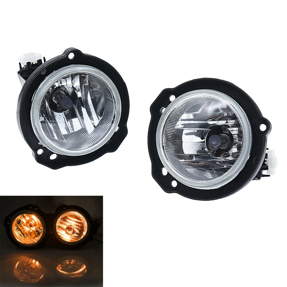NEW-1 쌍 LED 안개등 앞 범퍼 안개등 전구 투명 렌즈 토요타 아반자 2012-2019용